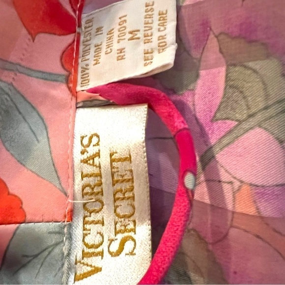 Vintage VS Embroidered Floral Chiffon Kimono M - Picture 11 of 12